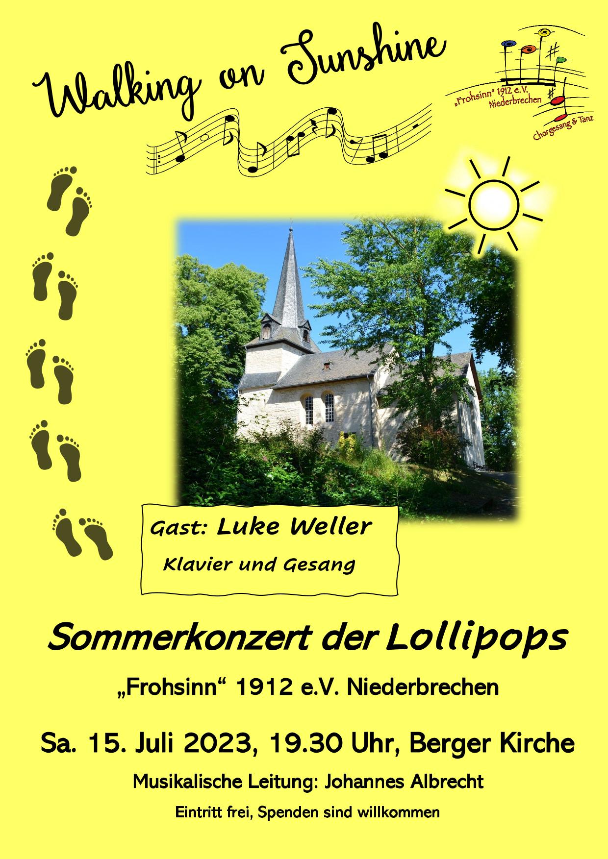 2023 06 20 Plakat Sommerkonzert Lollipops 230715
